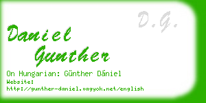 daniel gunther business card